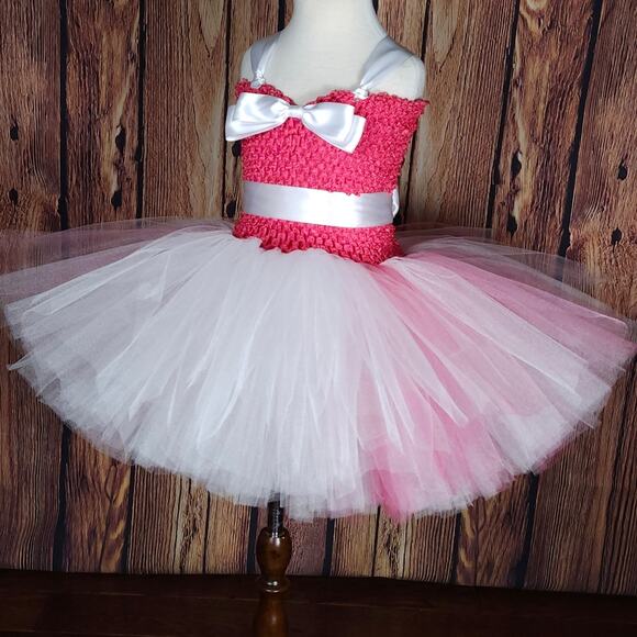 BLACK FRIDAY SALE - Girl's Tutu Dress And Hair Clip Set Size 6 - 8/9 NWT - Picture 8 of 12